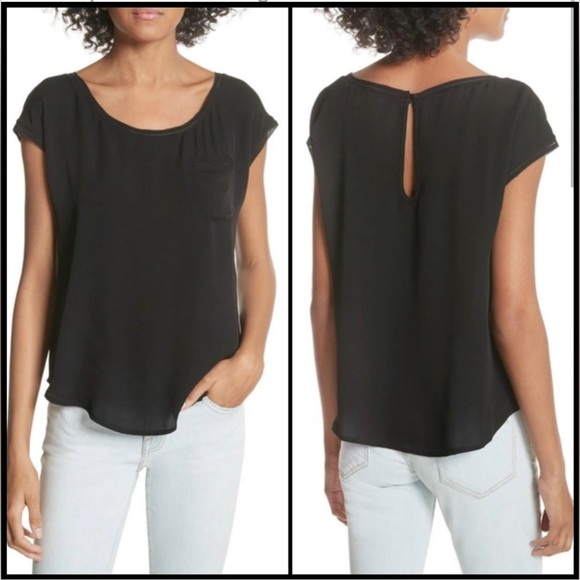 NWT Joie Hina Silk Blouse in Porcelain - Picture 14 of 14